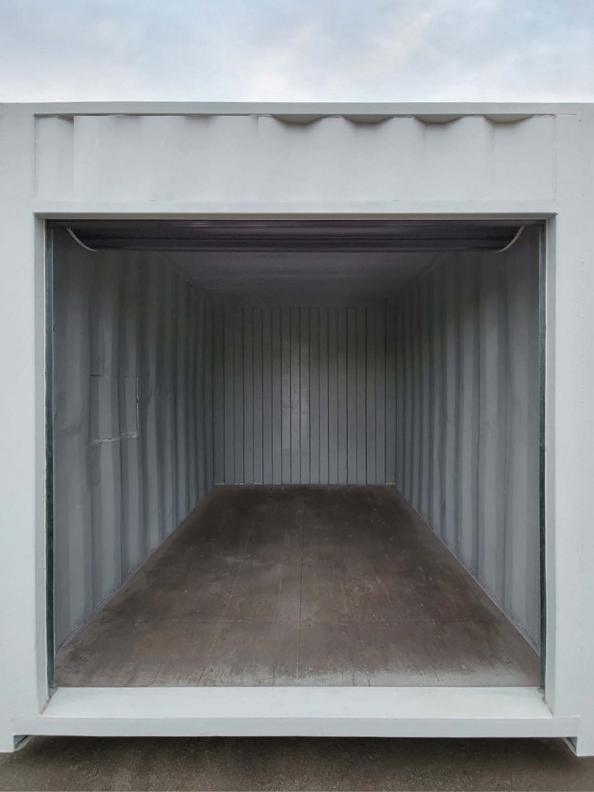 10’ “Cut Down” Used Container + Rollup - Container Tec Pty Ltd