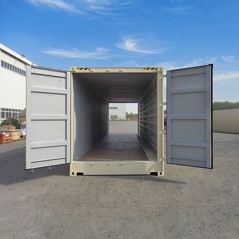 40’HC New (1-trip) “Openside” Shipping Container - Container Tec Pty Ltd