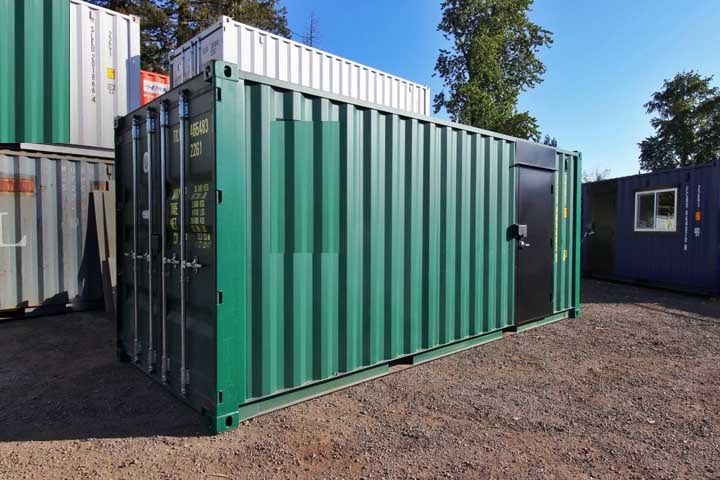 7′ Office Container + Storage Locker - Container Tec Pty Ltd