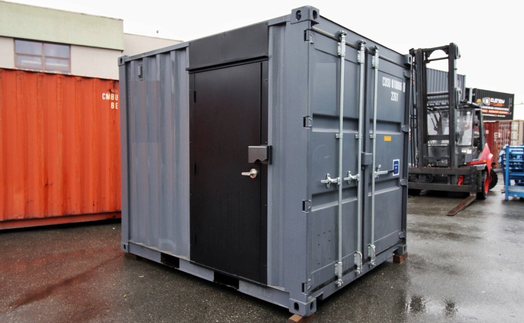 10’ Office CUBE – Wood Finished - Container Tec Pty Ltd