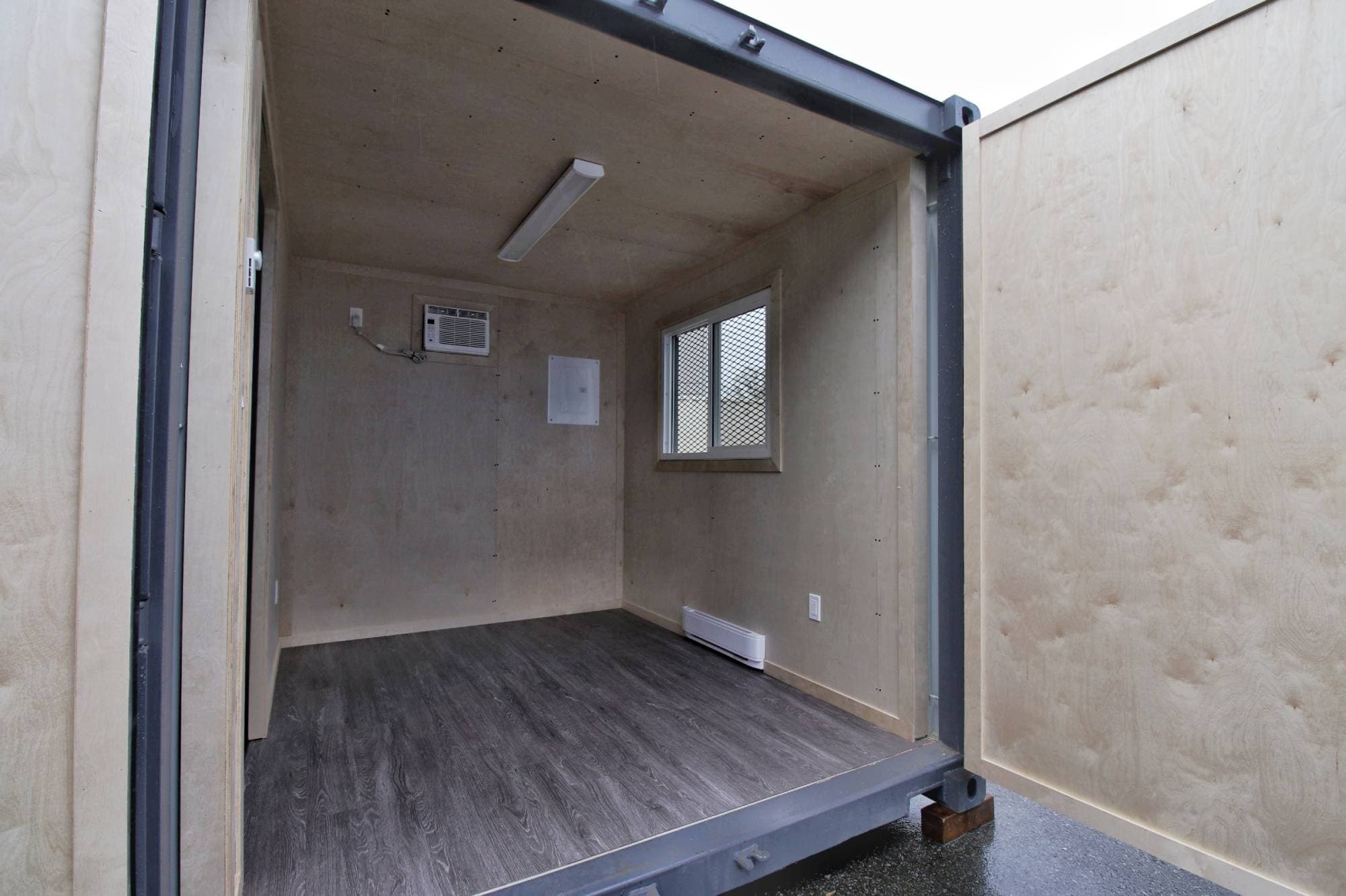 10’ Office CUBE – Wood Finished - Container Tec Pty Ltd