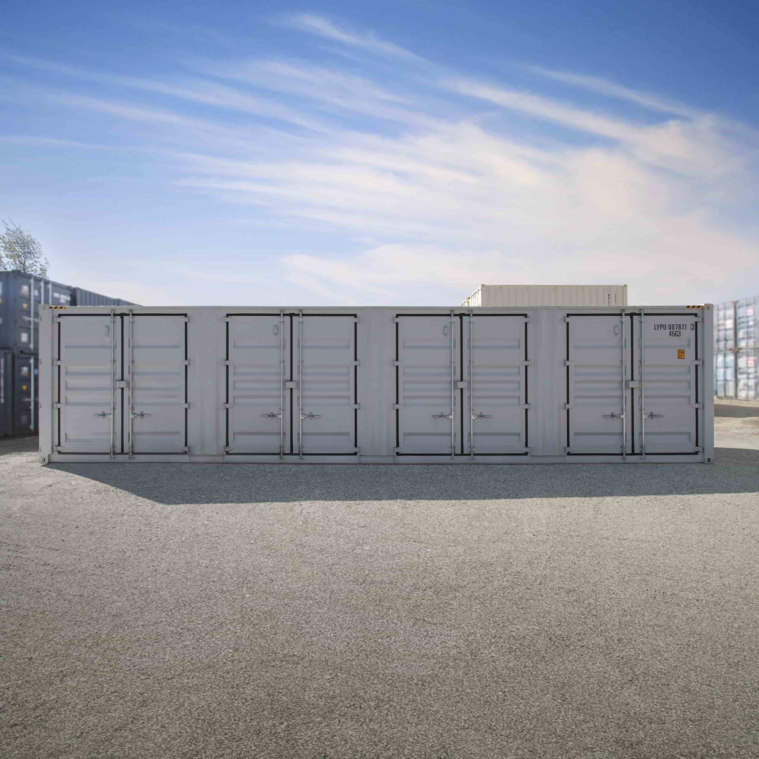 40’HC New (1-trip) Shipping Container with 4 x Side Doors - Container Tec Pty Ltd