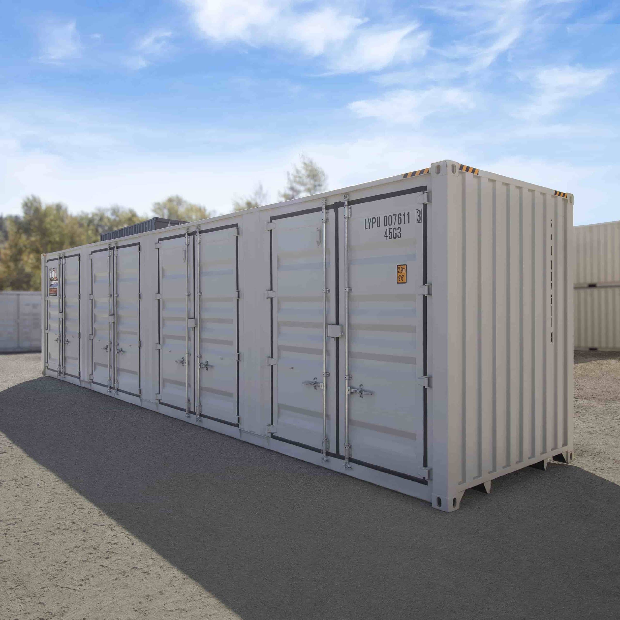 40’HC New (1-trip) Shipping Container with 4 x Side Doors - Container Tec Pty Ltd