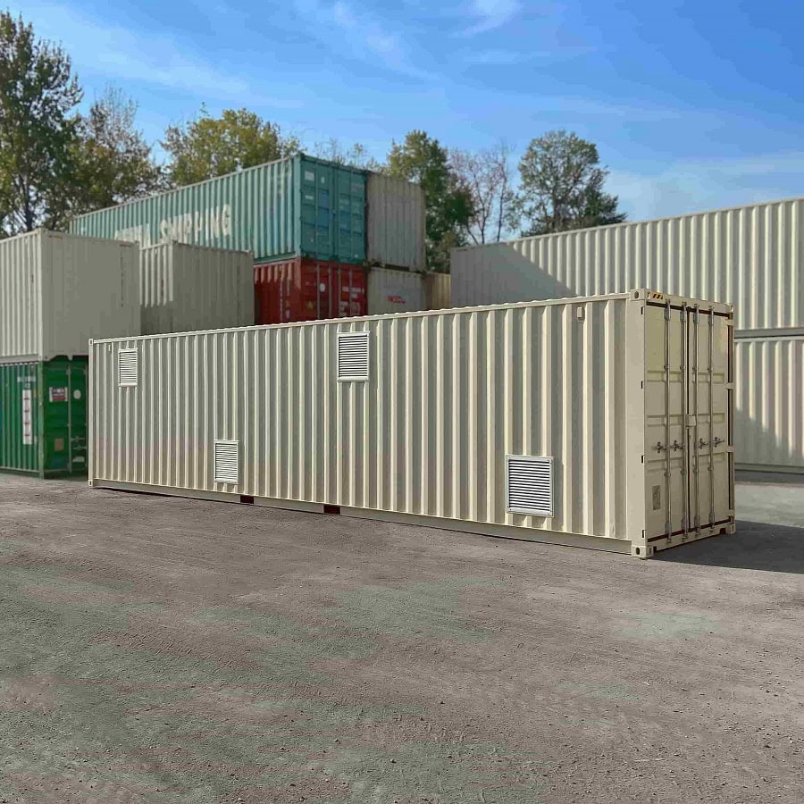 40’HC “CONTAINMENT CUBE” with 4 x Roll Up Doors - Container Tec Pty Ltd