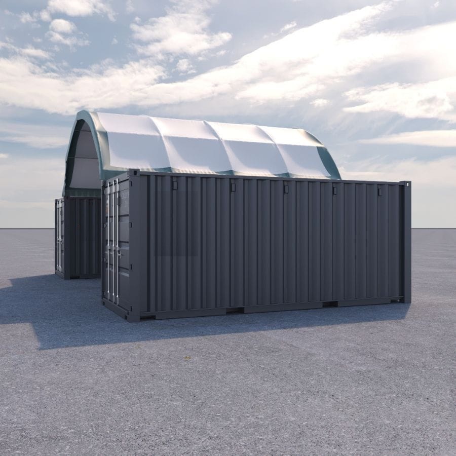 20’ x 20’ Fabric Container Shelter - Container Tec Pty Ltd