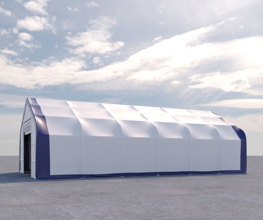 Dual Truss Storage Shelter (30′ x 60′ x 20′) - Container Tec Pty Ltd