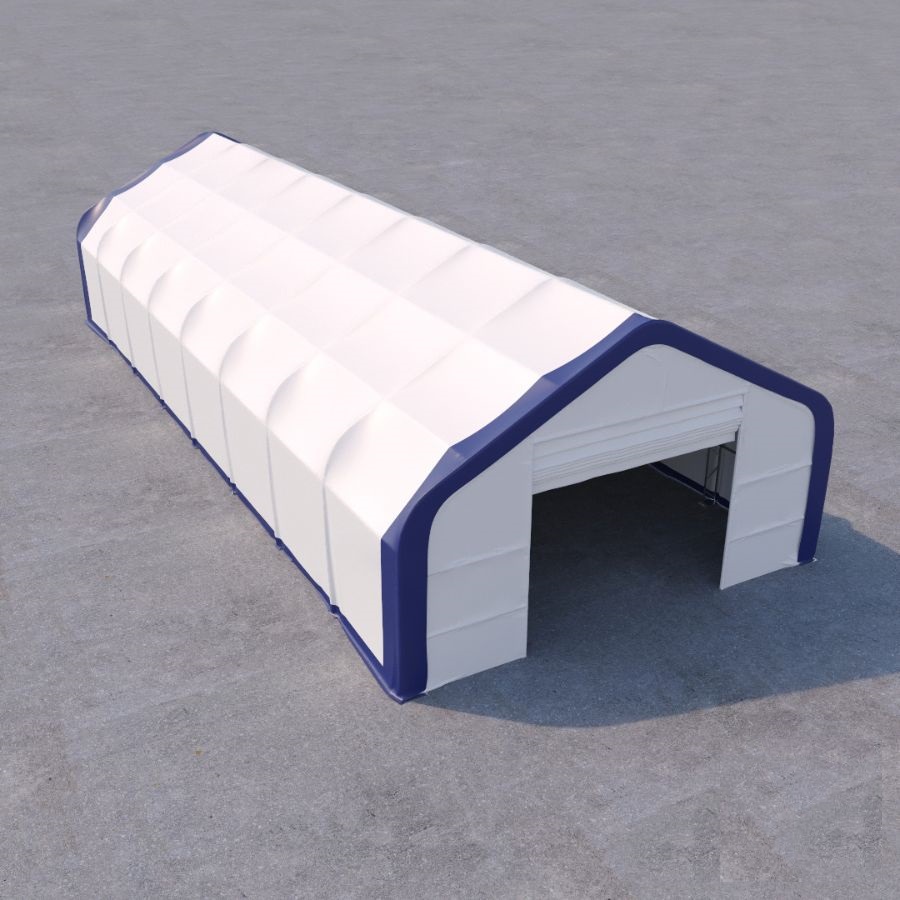 Dual Truss Storage Shelter (30′ x 80′ x 20′) - Container Tec Pty Ltd