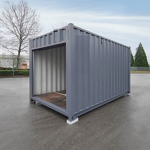 15′ “Cut Down” Used Container + Rollup - Container Tec Pty Ltd