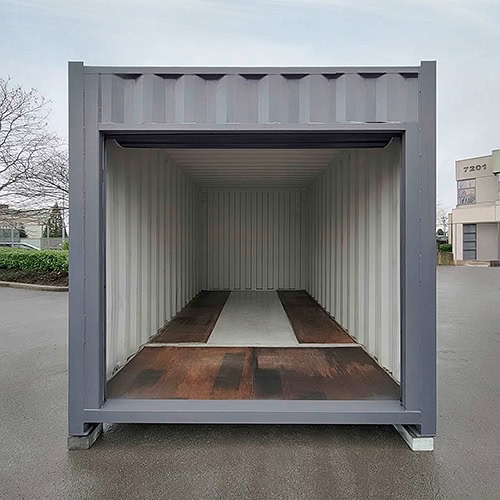 15′ “Cut Down” Used Container + Rollup - Container Tec Pty Ltd