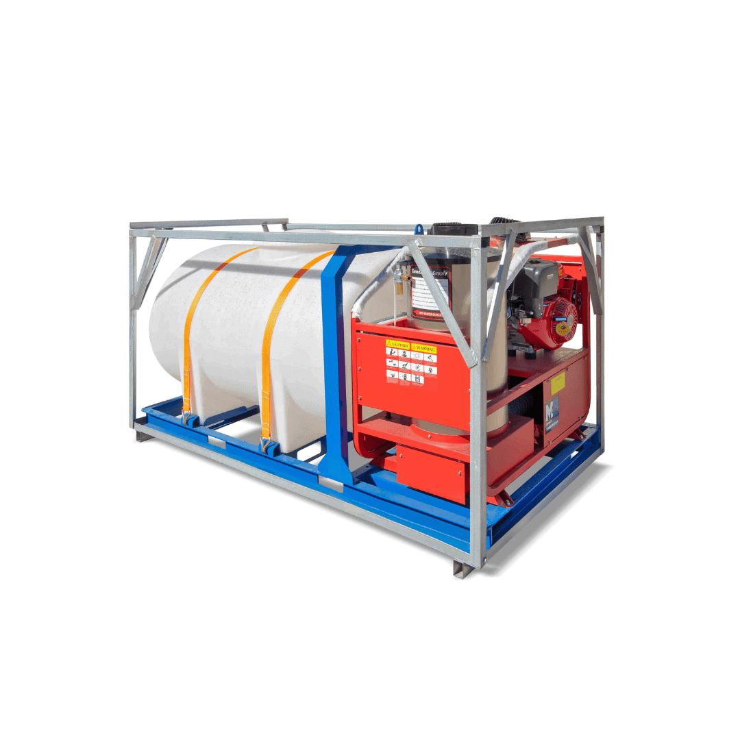 M&B | 4000 PSI Self Contained Hot Water Pressure Washer - Container Tec Pty Ltd