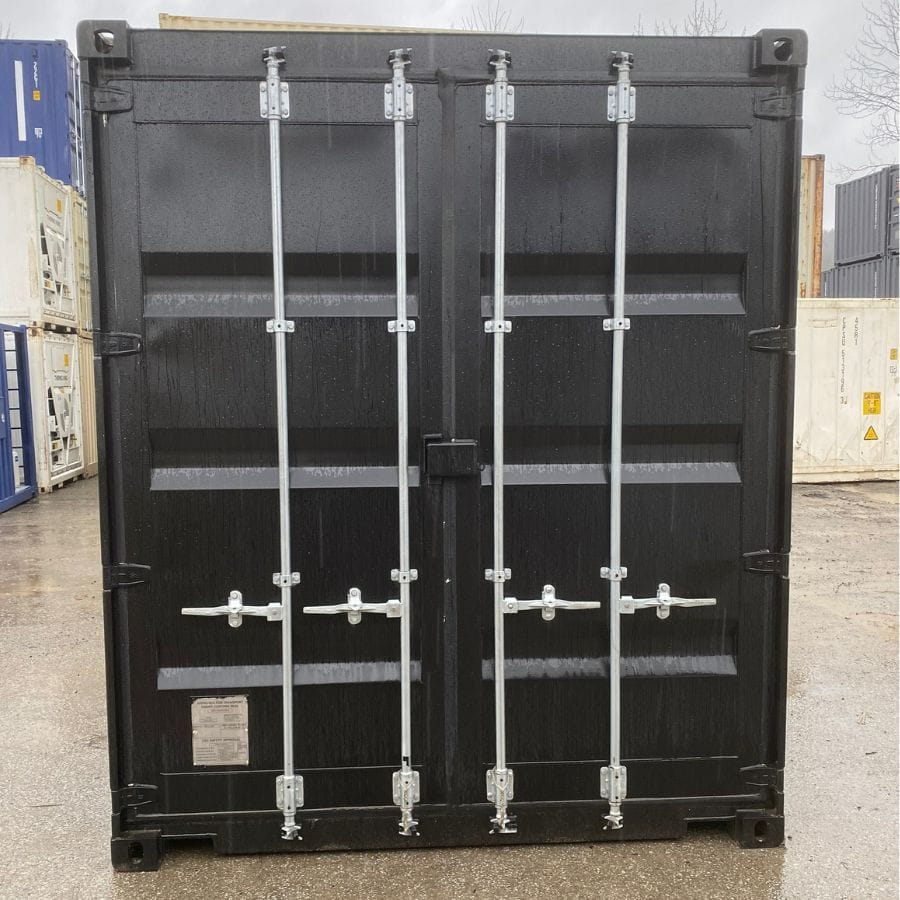 20’HC New (1-Trip) Shipping Container – Painted Black - Container Tec Pty Ltd