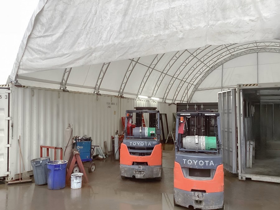 40’ x 60’ Container Shelter - Container Tec Pty Ltd