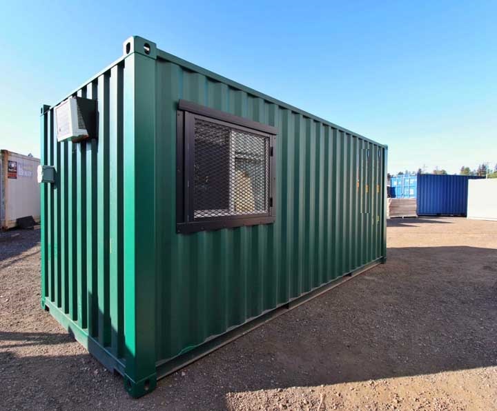 7′ Office Container + Storage Locker - Container Tec Pty Ltd