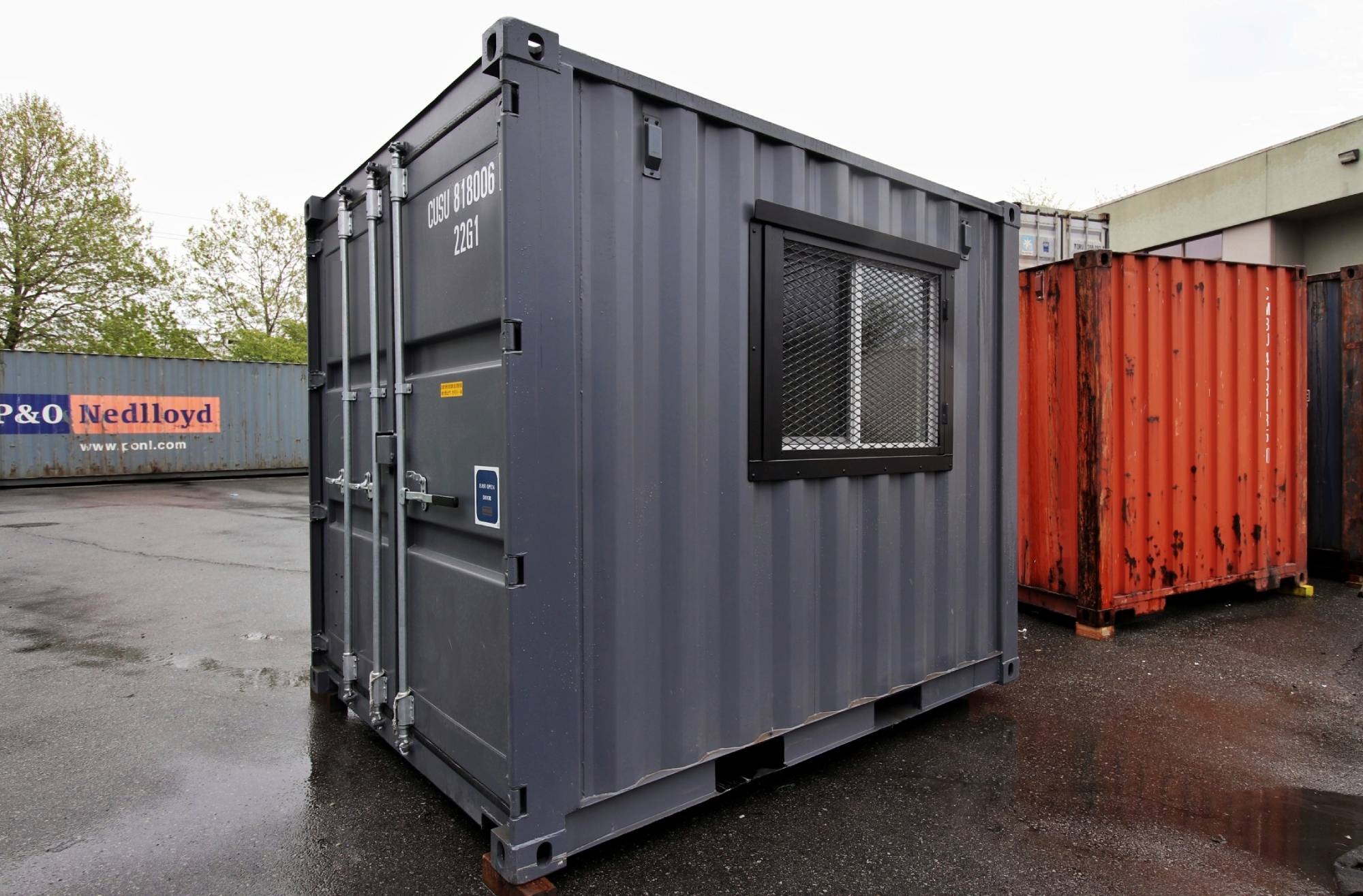 10’ Office CUBE – Wood Finished - Container Tec Pty Ltd