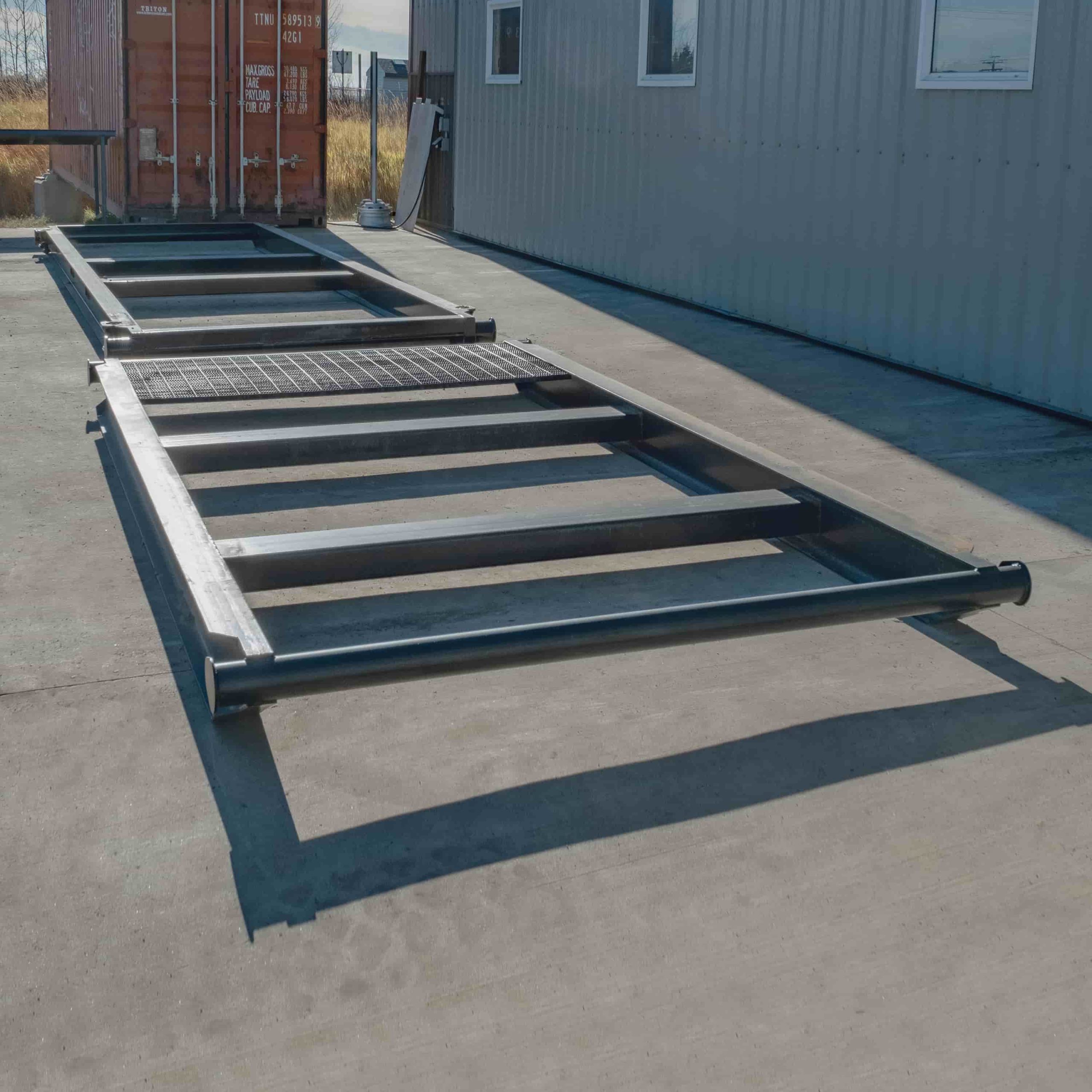 10’ Grated “Weld On” Skid - Container Tec Pty Ltd