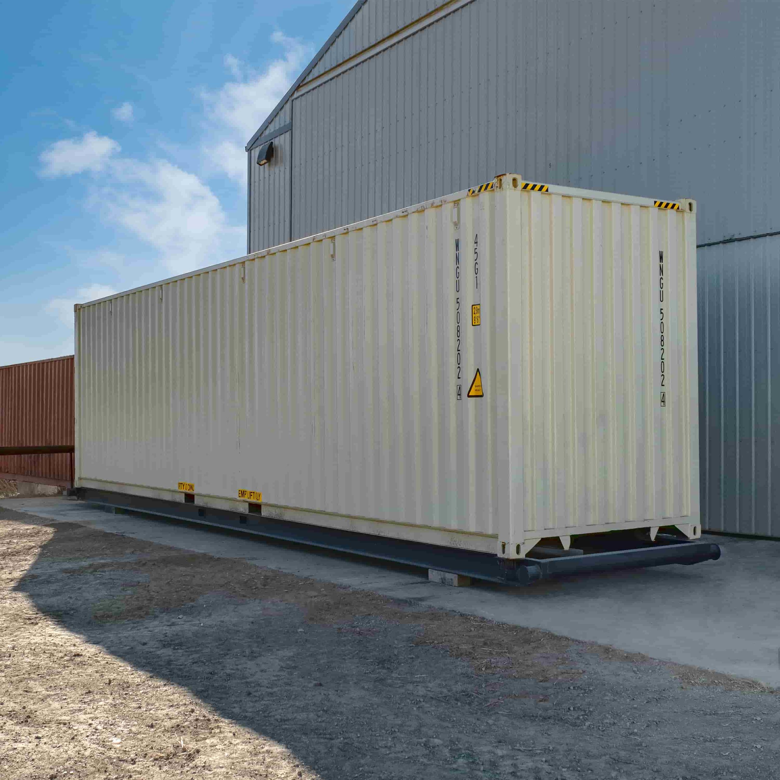40’ Container skid w/ twist lock “Non Grated” - Container Tec Pty Ltd