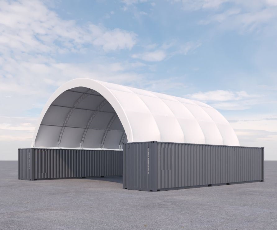 40’ x 40’ Fabric Container Shelter - Container Tec Pty Ltd