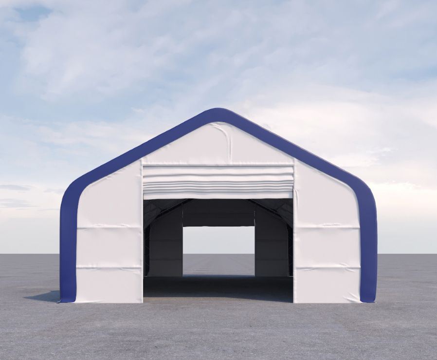 Dual Truss Storage Shelter (30′ x 60′ x 20′) - Container Tec Pty Ltd