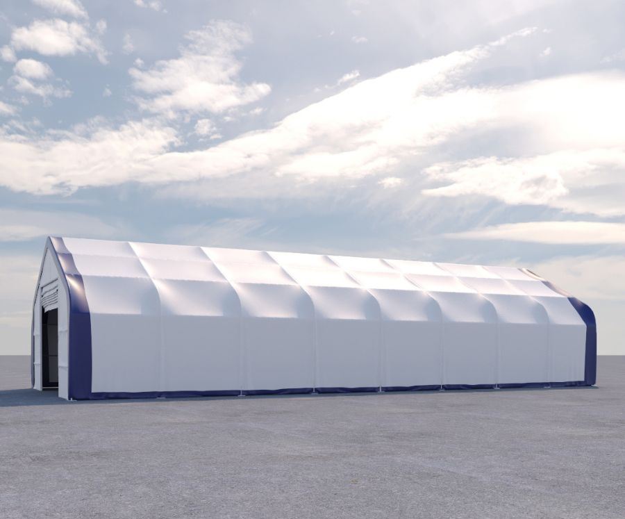 Dual Truss Storage Shelter (30′ x 80′ x 20′) - Container Tec Pty Ltd