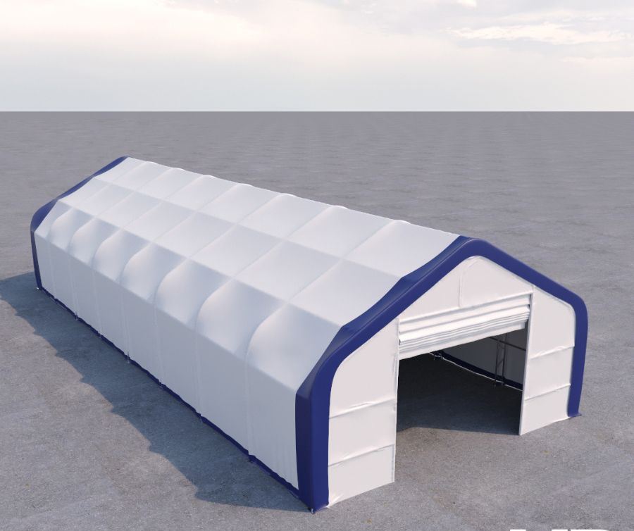 Dual Truss Storage Shelter (30′ x 80′ x 20′) - Container Tec Pty Ltd