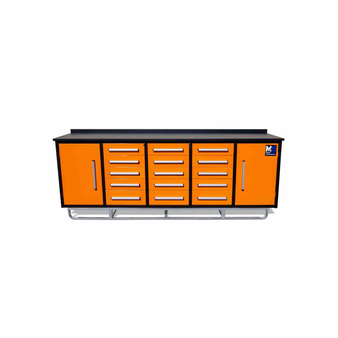 M&B | 10’ Workbench Cabinet with 15 Drawers - Container Tec Pty Ltd