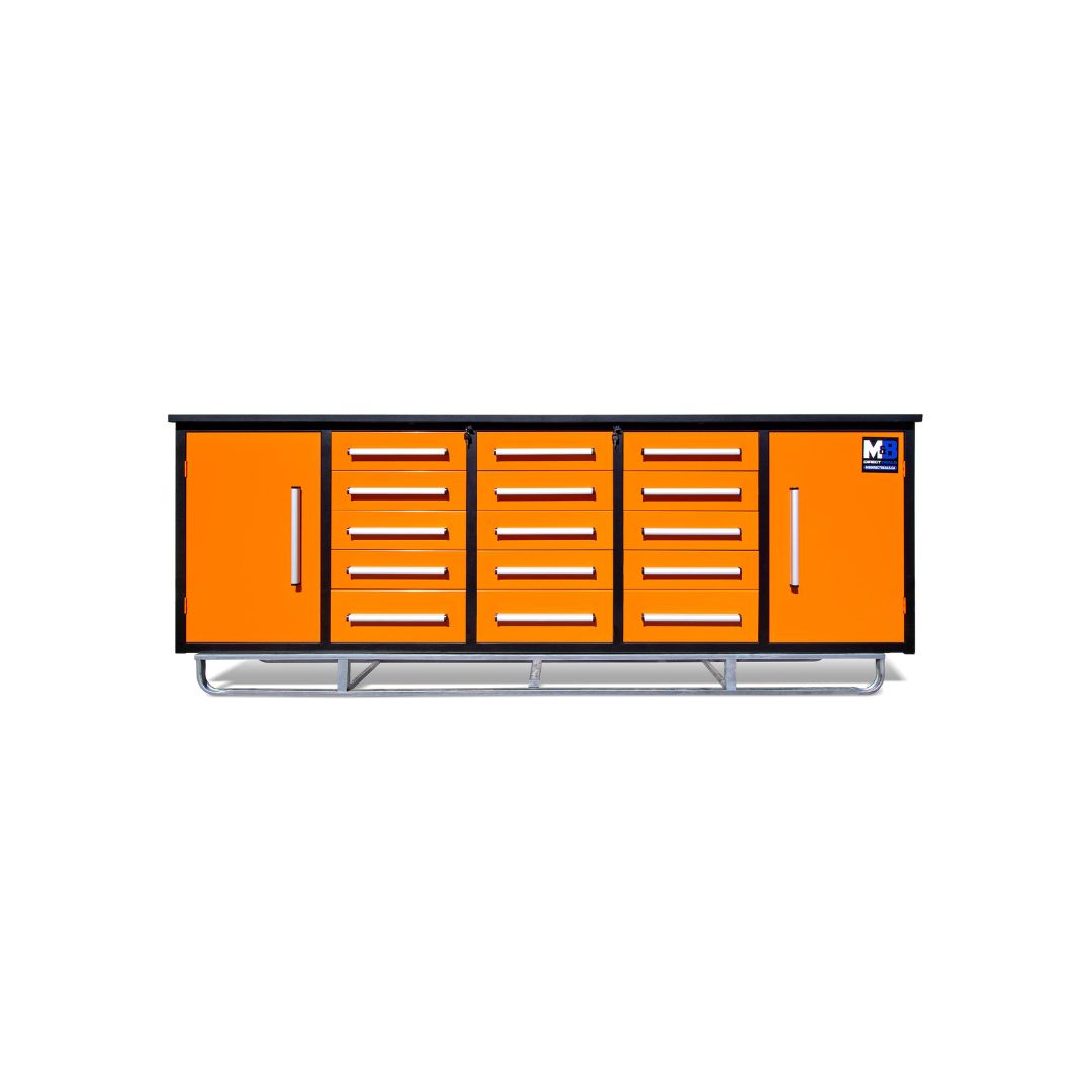 M&B | 10’ Workbench Cabinet with 15 Drawers - Container Tec Pty Ltd