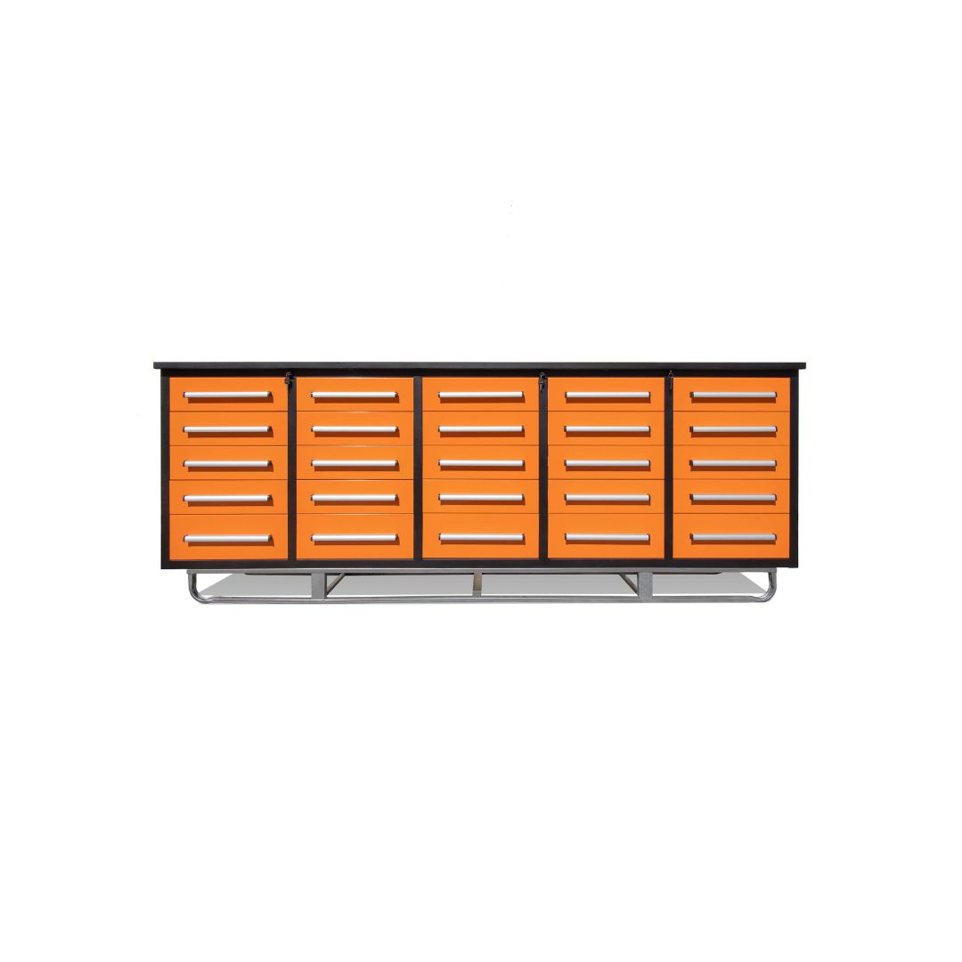 M&B | 10’ Workbench Cabinet with 25 Drawers - Container Tec Pty Ltd