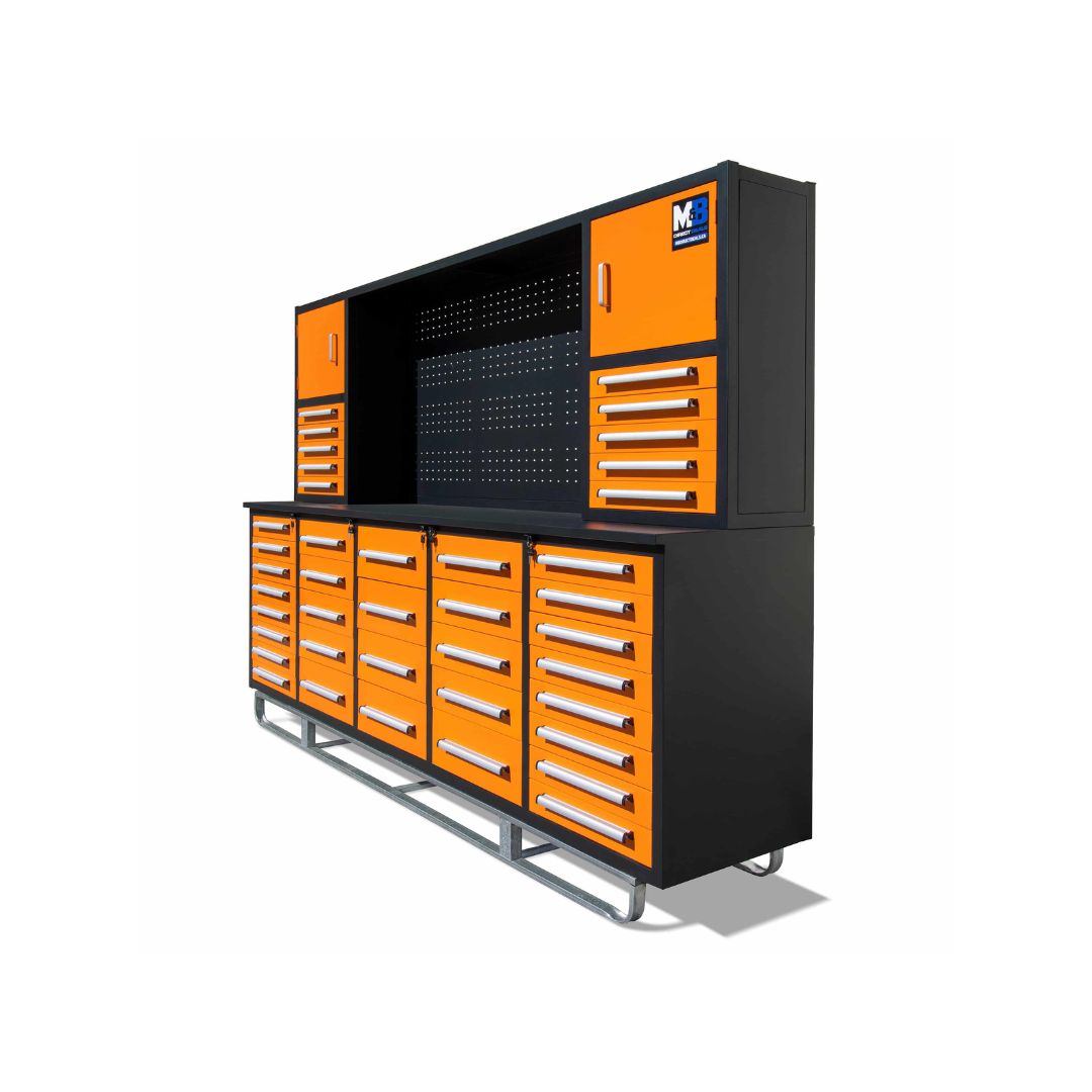 M&B | 10’ Workbench Cabinet with 40 Drawers - Container Tec Pty Ltd