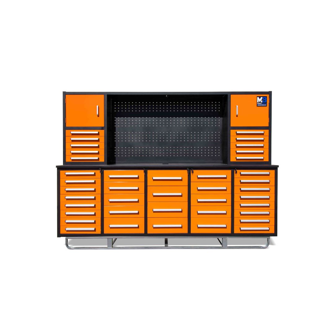 M&B | 10’ Workbench Cabinet with 40 Drawers - Container Tec Pty Ltd