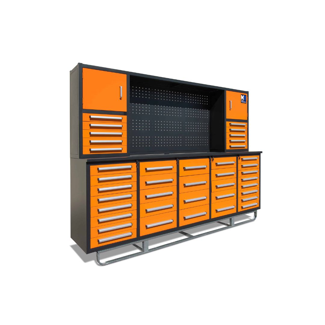 M&B | 10’ Workbench Cabinet with 40 Drawers - Container Tec Pty Ltd