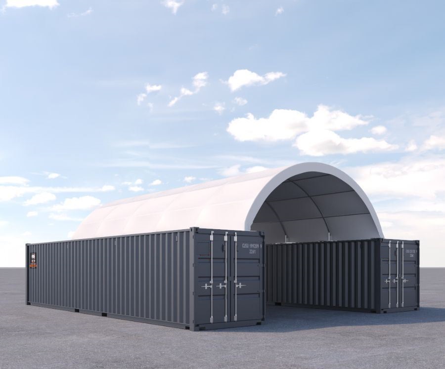 20′ x 40′ Fabric Container Shelter - Container Tec Pty Ltd