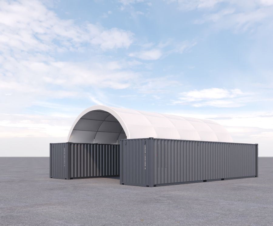 20′ x 40′ Fabric Container Shelter - Container Tec Pty Ltd