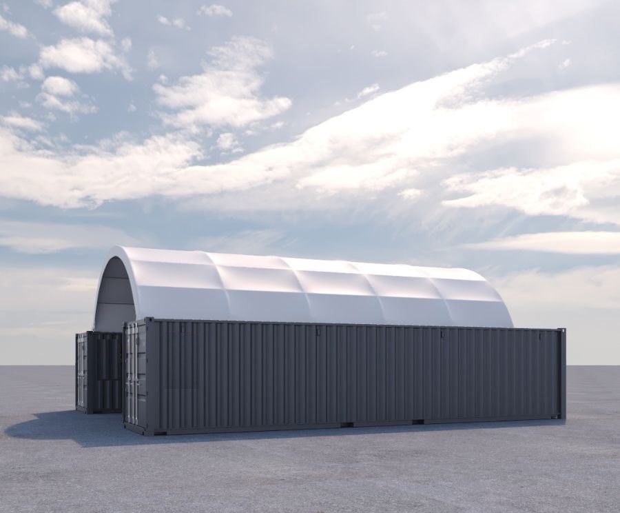 20′ x 40′ Fabric Container Shelter - Container Tec Pty Ltd
