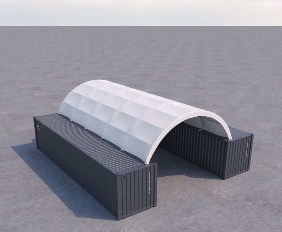 20′ x 40′ Fabric Container Shelter - Container Tec Pty Ltd