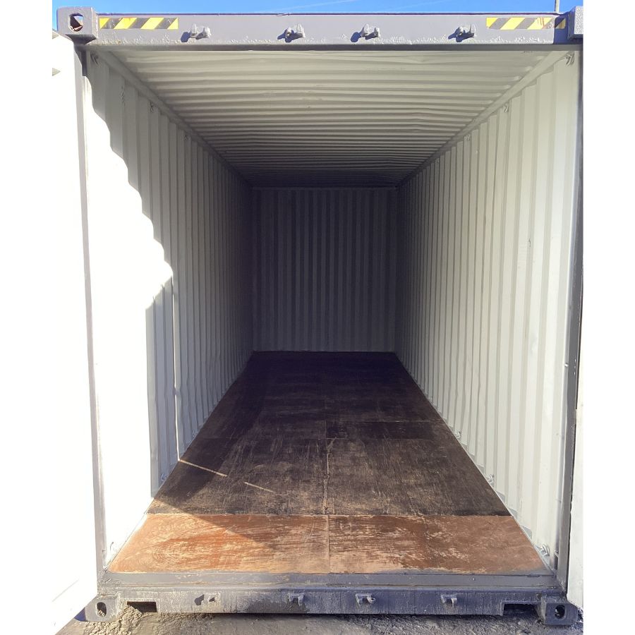 25’HC Used Shipping Container (Painted Slate Grey) - Container Tec Pty Ltd
