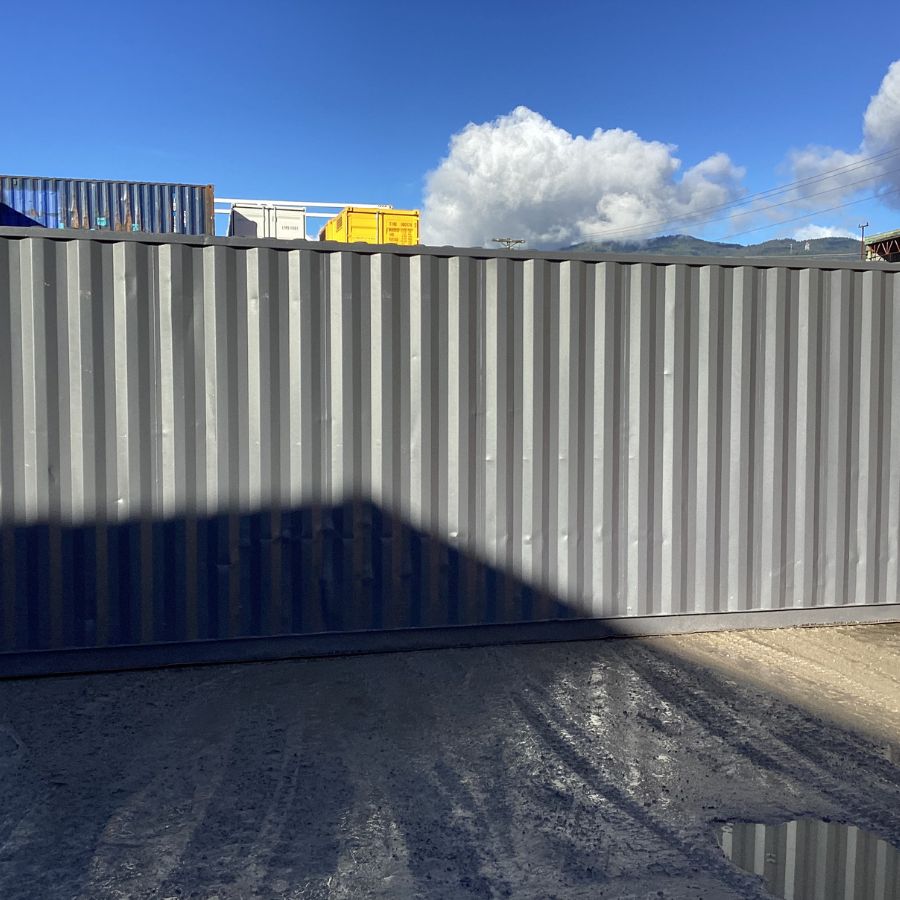 25’HC Used Shipping Container (Painted Slate Grey) - Container Tec Pty Ltd
