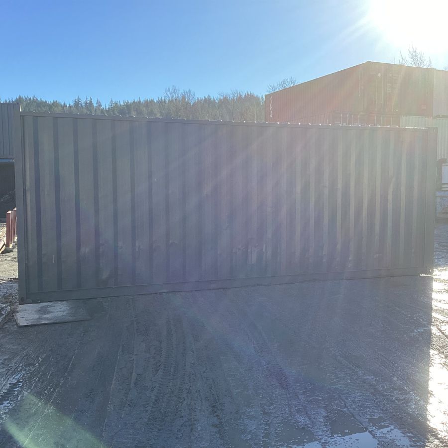25’HC Used Shipping Container (Painted Slate Grey) - Container Tec Pty Ltd