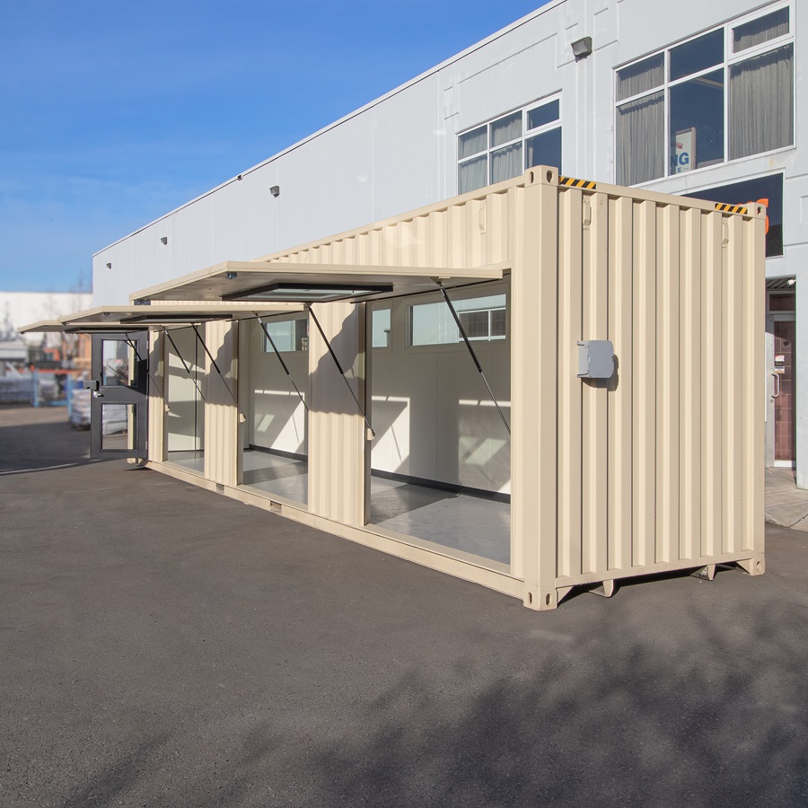40’ Art Studio w/Flip up Doors - Container Tec Pty Ltd